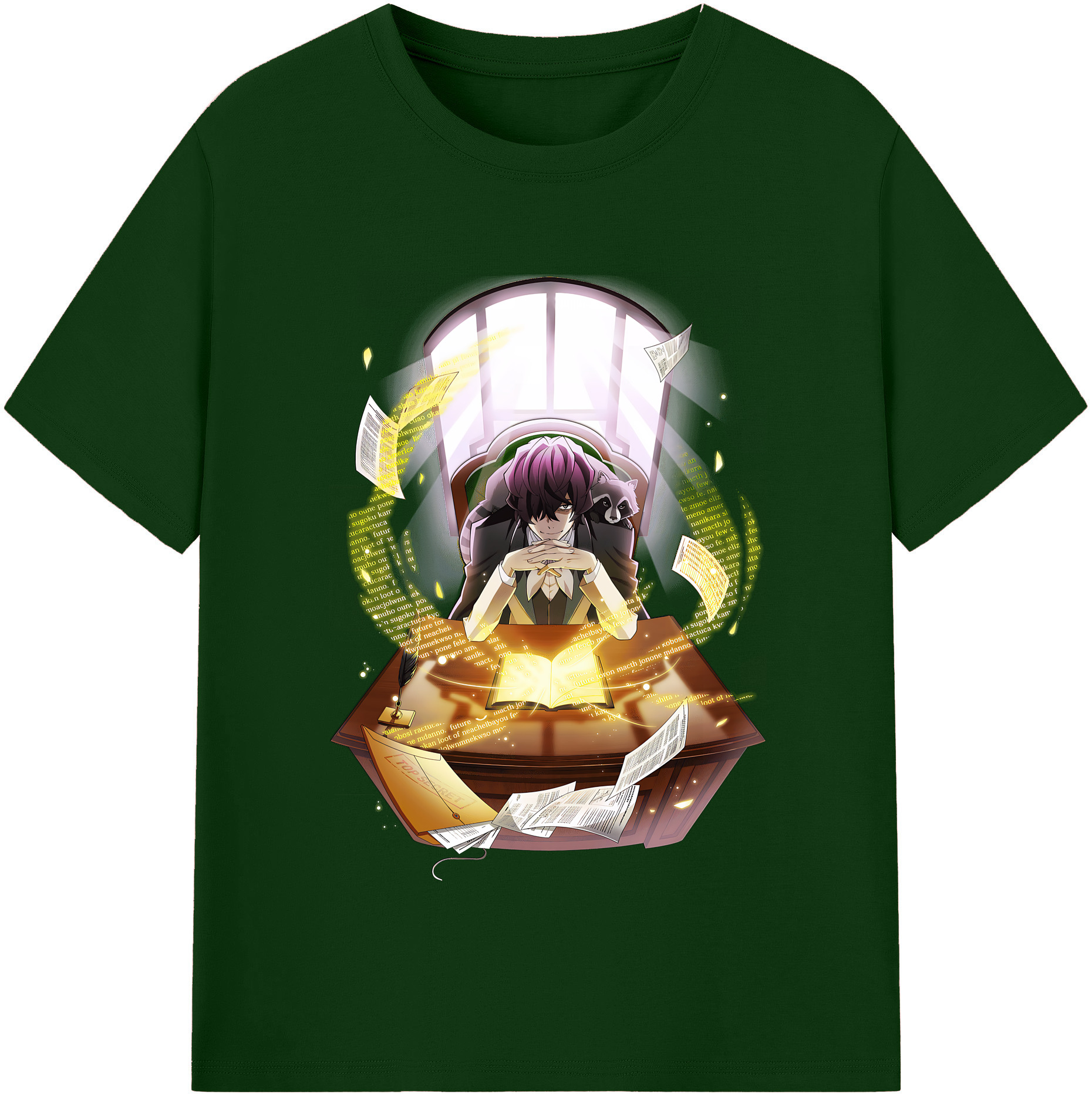 （画像用） 文豪ストレイドッグス Bungo Stray Dogs 綿100％半袖Tシャツ（フロントプリント）